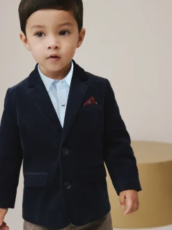 Next marine - Ensemble Blazer Chemise et Pantalons en velours côtelé (3mois-9ans) Outlet