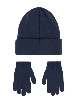 Nike marine - Ensemble bonnet et gants Club