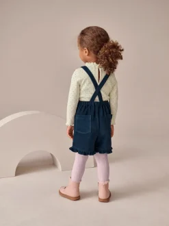 Next marine - Ensemble salopette en velours côtelé lapin et collants (3mois-7ans) Best