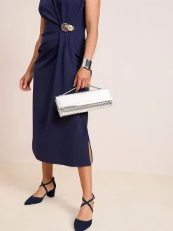 Friends Like These marine - Chaussures court à bretelles croisées à talons carrés Online