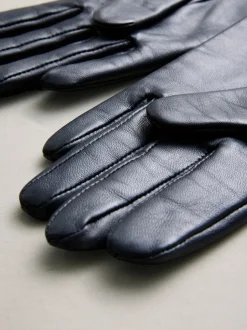 Next - Gants en cuir marine New