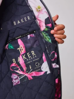 Baker by Ted Baker marine - Imperméable à ourlet Marque résistant à la douche