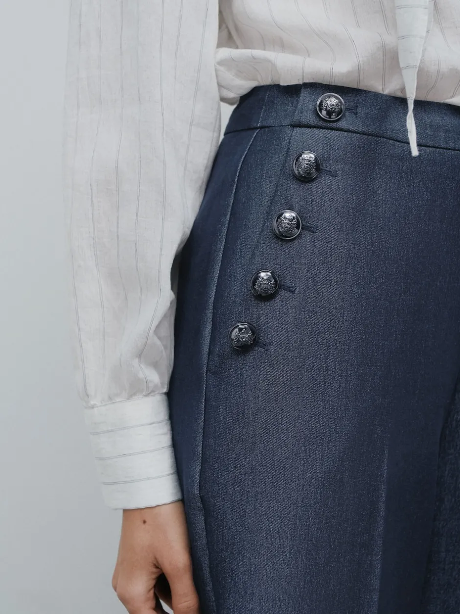 Next marine - Jupe-culotte militaire Discount