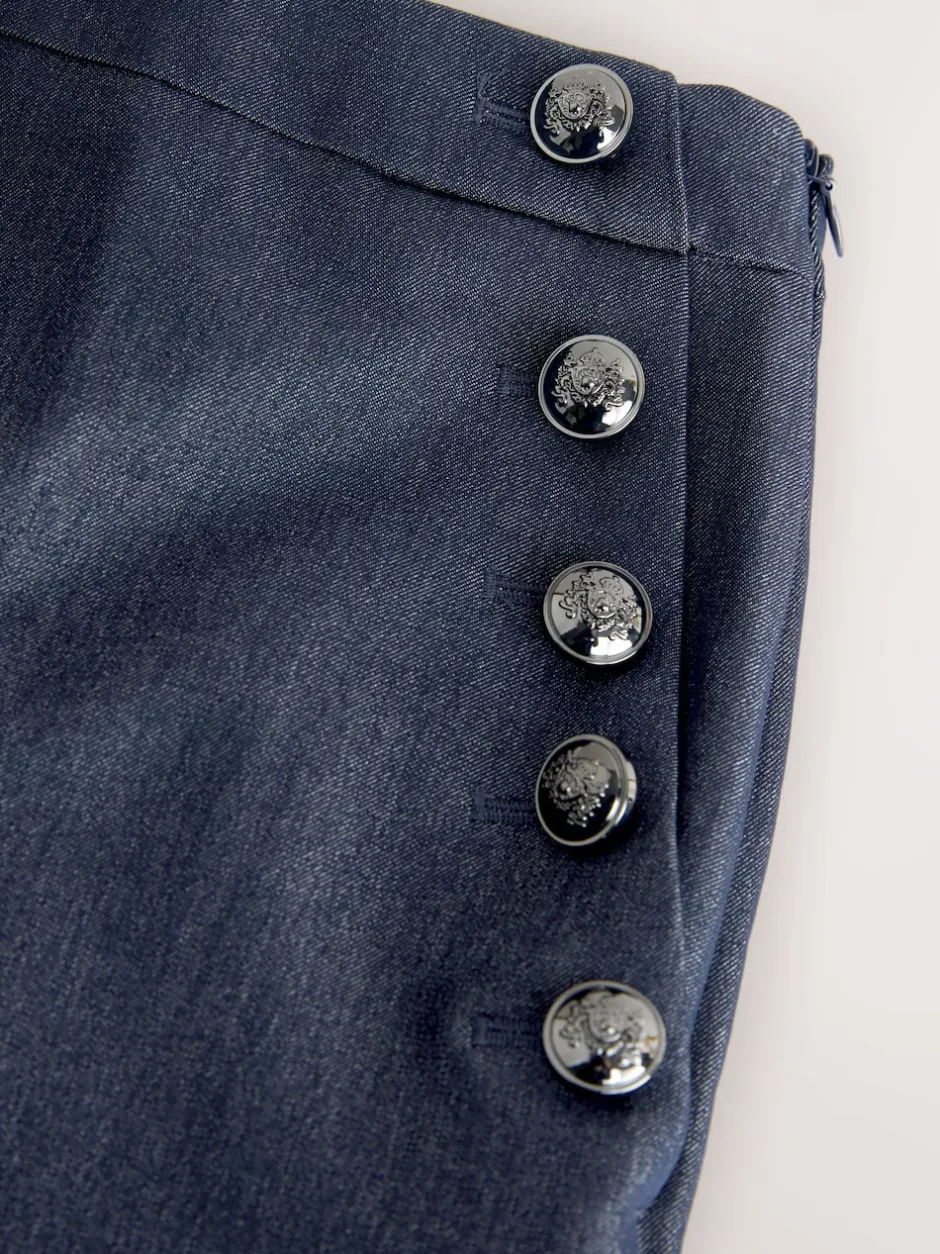 Next marine - Jupe-culotte militaire Discount