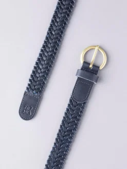 Lakeland Leather marine - Waverton Woven Ceintures Discount