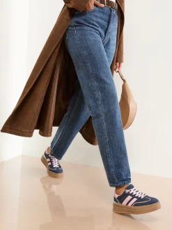 Lipsy marine - Baskets de sport à plateforme épaisse en faux suède Sale