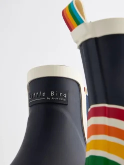 Little Bird by Jools Oliver marine - Adultes Rainbow Welly Boots Best