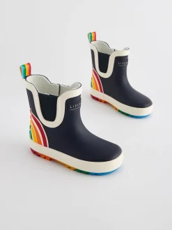 Little Bird by Jools Oliver marine - Rainbow Welly Boots Best