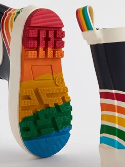 Little Bird by Jools Oliver marine - Rainbow Welly Boots Best