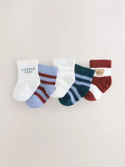 Next marine - Lot de 5 chaussettes pour bébé (0mois-2ans) Outlet