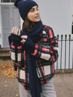 Next marine - Lot de 1 gants chauffe-mains côtelés Outlet