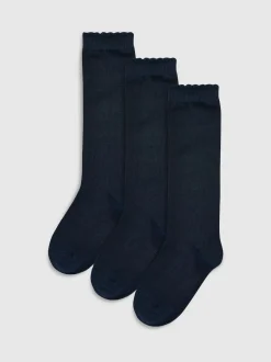 Next marine - Lot de 3 paires de chaussettes montantes High School en coton