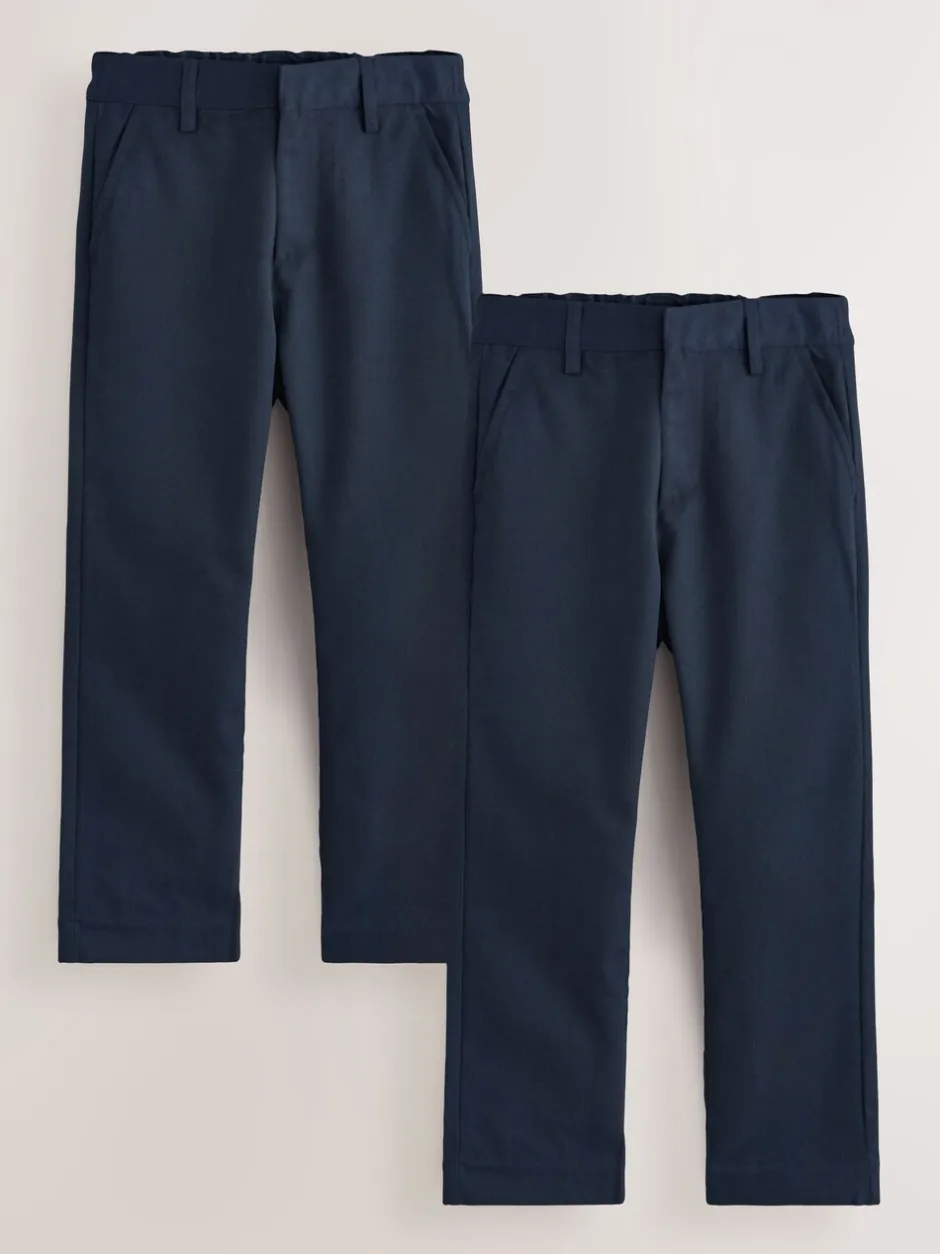 Next marine - Lot de 2 Pantalons d’école Coupe standard (3-17ans) Clearance