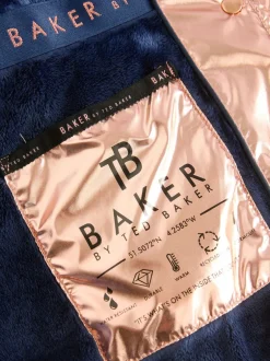 Baker by Ted Baker marine - Manteau Ceinturé , mi-lourd, matelassé et Résistant à la douche Outlet