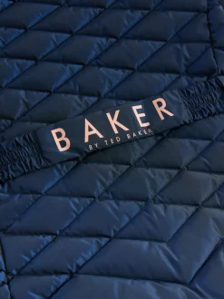 Baker by Ted Baker marine - Manteau Ceinturé , mi-lourd, matelassé et Résistant à la douche Outlet