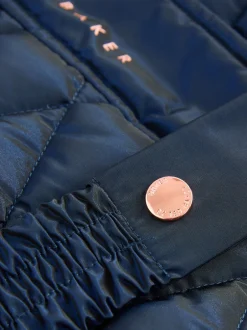 Baker by Ted Baker marine - Manteau Ceinturé , mi-lourd, matelassé et Résistant à la douche Outlet