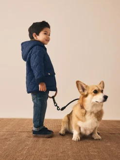 Next marine - Manteau matelassé doublé Borg (3mois à7ans) Clearance