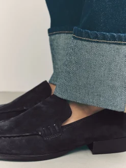 Next marine - Mocassins propres en daim à bout rond Hot