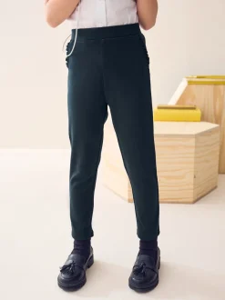 Next marine - Pantalon d’école extensible riche en coton à enfiler (3-16ans)
