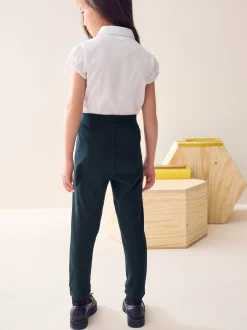 Next marine - Pantalon d’école extensible riche en coton à enfiler (3-16ans)
