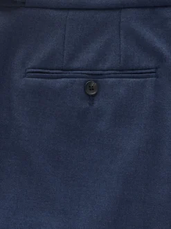 Next marine - Pantalon élégant riche en laine texturé avec pattes d'ajustement sur les côtés Sale