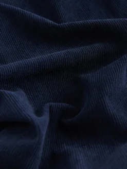 Next marine - Pantalons Amples en velours côtelé lissant Sale