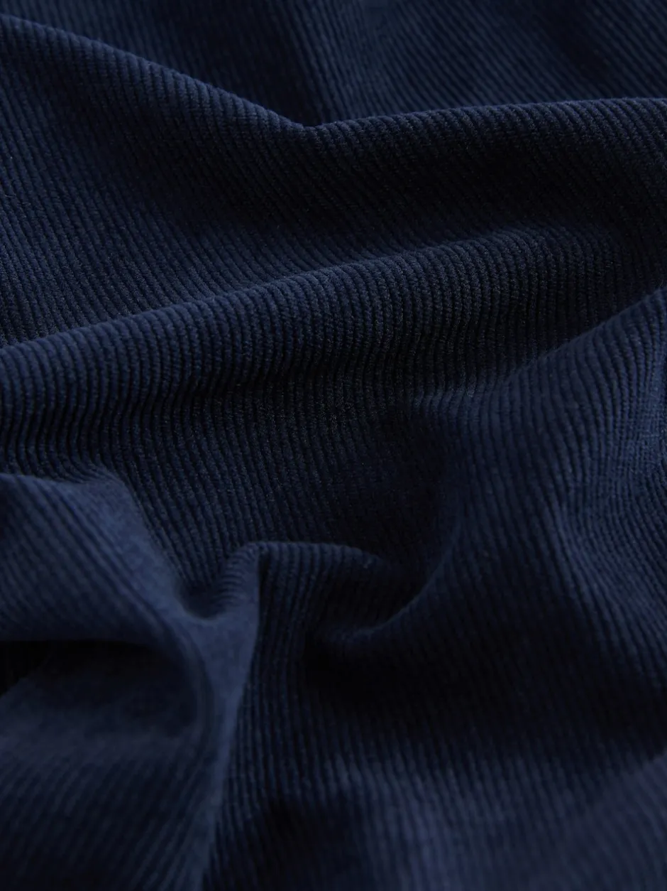 Next marine - Pantalons Amples en velours côtelé lissant Sale