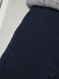 Next marine - Pantalons Amples en velours côtelé lissant Sale