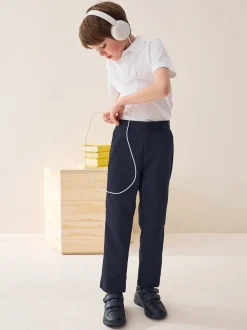 Next marine - Pantalons d’école Coupe droite (3-17ans) Online