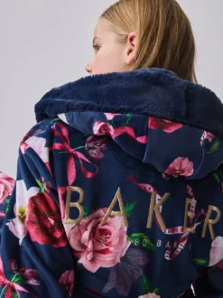 Baker by Ted Baker marine - Peignoir à imprimé fleuri New