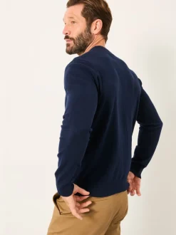 Fat Face marine - Pull FatFace en maille à Col rond Online