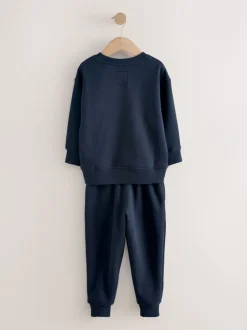 Next - Pyjama simple en laine polaire (3-16yrs) marine Clearance