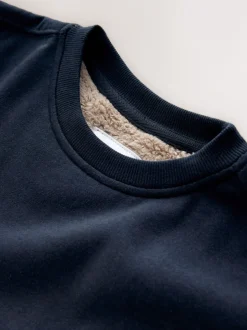 Next - Pyjama simple en laine polaire (3-16yrs) marine Clearance