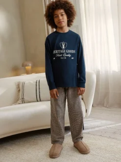 Next marine - Pyjama tissé simple (3-16ans) Sale