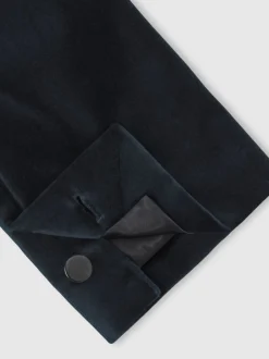 Reiss marine - Apsara Blazer en velours à boutonnage simple habillé Discount