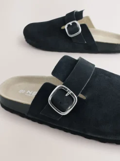 Next marine - sabots en cuir avec semelle plantaire Sale