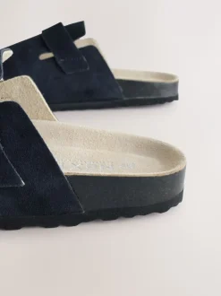 Next marine - sabots en cuir avec semelle plantaire Sale