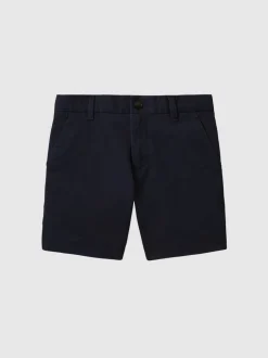 Reiss marine - Short chino Wicket en coton stretch