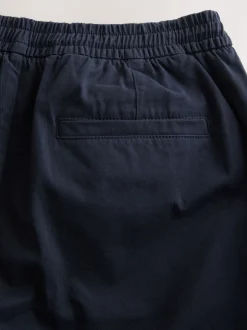 Next marine - Slim Fit (Slim Fit) - Pantalons Chinos extensibles plissés avec taille élastique Clearance
