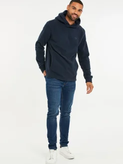 Threadbare marine - Sweat à capuche en micropolaire Discount