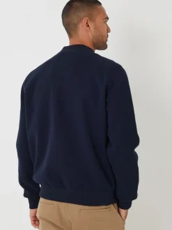 Threadbare marine - bomber brossé en fausse laine Discount