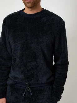 Threadbare marine - Ensemble de vêtements d'intérieur bicolore Borg Online