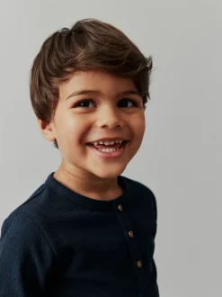 Next marine - T-shirt à manches longues Henleys (3mths-7yrs)