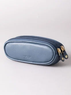 Lakeland Leather - Étui Lakeland en cuir à deux verres marine Discount
