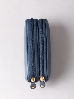 Lakeland Leather - Étui Lakeland en cuir à deux verres marine Discount