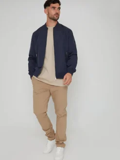 Threadbare - Veste bomber classique imperméable de marine Best