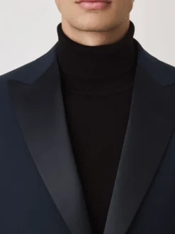 Next marine - Veste de costume de smoking Motionflex en laine Blend habillé Sale