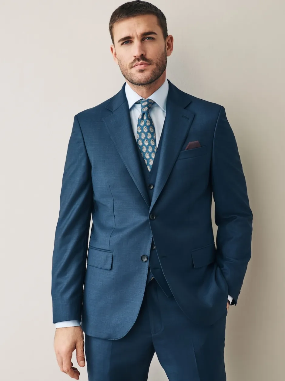 Next marine - Veste de Costume Coupe ajustée Signature Cerutti 100% laine italienne Online