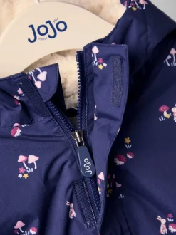 Jojo Maman Bébé Marine Ditsy - Parka doublée Sale