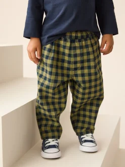Next Marine Gingham - Pantalon à enfiler Barrel (3mois7ans) (3mois à7ans)